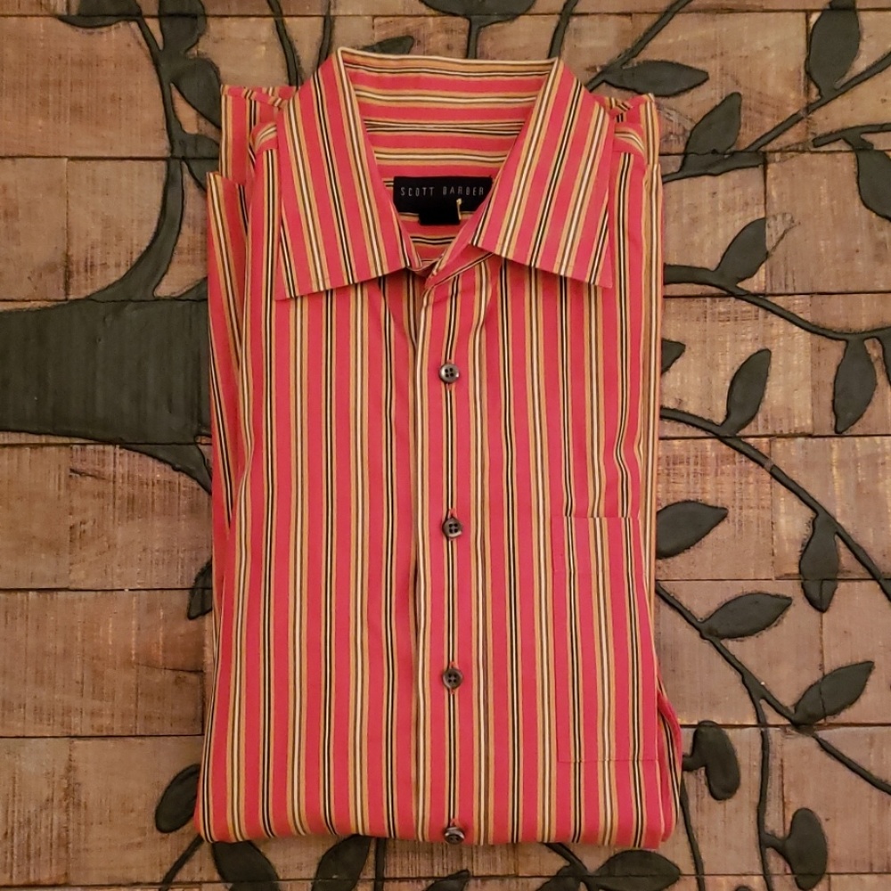 Scott Barber Men's Designer Dress shirt XL-Tall